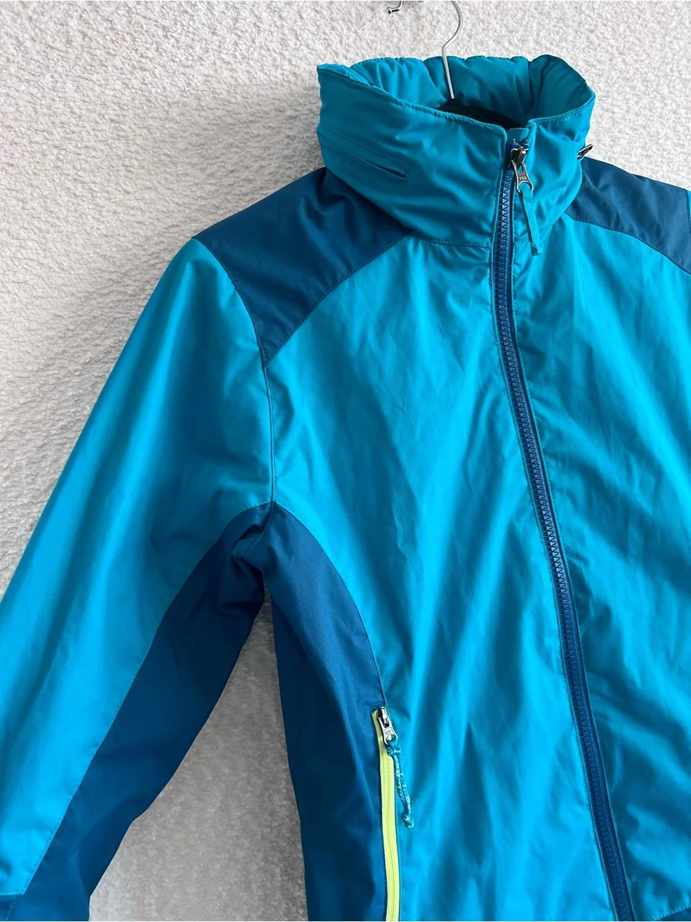 L.L. Bean Kids Blue Hooded Windbreaker Jacket Size Medium 10/12